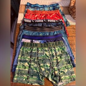 Puma Kids Green Slytherin-Themed Matching Boxer Briefs